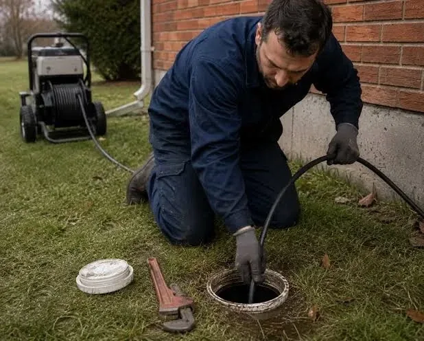 Residential sewer cleanout hydro jetting access in Oceanside CA - Hydro Jet Experts